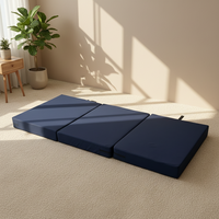 Colchón Plegable de Espuma de Dureza Media Moderna, Colchoneta Gruesa Impermeable para Hospitales, Adecuada para Viajes y Caravanas