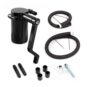 09-19 닷지 도전자 RAM HEMI Z 마운트 1500 5.7L 6.4L 레드 블랙 알루미늄 MAX 범용 오일 캐치 캔 탱크 - Product Image 6