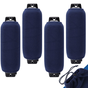 Copertura del parafango marino della barca del Neoprene del poliestere gonfiabile protettivo Premium nero per la barca - Product Image 2