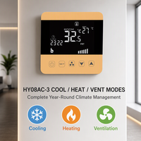 Termostato Digital Inteligente HY08AC-4 WIFI 0-10V, 24V para Aires Acondicionados Centrales de Ventilador