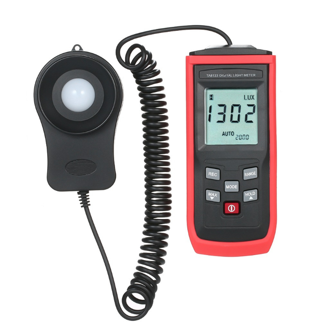 TA-8133 Handheld Mini LCD Luminometer Digital Photometer Luxmeter Light Meter 0-199999 Lux Illuminance Meter Digital Lux Meter
