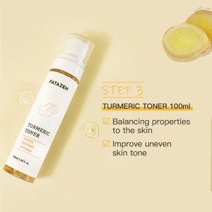 Ensemble de soins de la peau au curcuma FATAZEN soins du visage OEM marque privée 100% ensemble de soins de la peau rajeunissants naturels éclaircissants au curcuma - Product Image 5