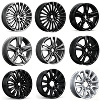 Rines de Aleación de Dos Piezas con Acabado Negro Mecanizado y Múltiples Radios de 15 16 17 18 19 Pulgadas 5x112 5x114.3 para Mercedes-Benz BMW Audi