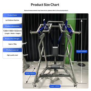 Machine Iso-Latérale à Charge de Plaques pour Gymnase Commercial – Pulldown Frontal pour Entraînement de la Force du Dos avec Prise <span class=keywords><strong>Sous</strong></span>-<span class=keywords><strong>Main</strong></span> - Product Image 5