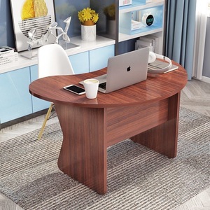 Escritorio <span class=keywords><strong>de</strong></span> Oficina Moderno <span class=keywords><strong>de</strong></span> Madera con Forma <span class=keywords><strong>de</strong></span> Luna para Diagnóstico Médico, Tratamiento Veterinario, Consultoría Psicológica y Uso Comercial - Product Image 4