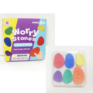 Pierres sensorielles en silicone pour l'autisme, le TDAH, les enfants, les adultes, jouets texturés apaisants <span class=keywords><strong>anti</strong></span>-<span class=keywords><strong>stress</strong></span>, jouets <span class=keywords><strong>anti</strong></span>-<span class=keywords><strong>stress</strong></span> - Product Image 6