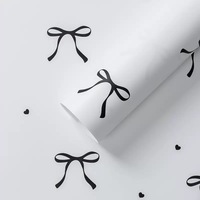 Papier d'emballage floral imperméable en film perlé, motif papillon d'amour DIY, pour fleuristes, jetable, vente en gros