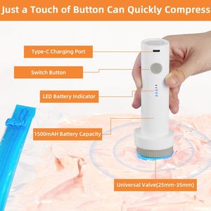 <span class=keywords><strong>Sacchetti</strong></span> Sottovuoto per <span class=keywords><strong>Vestiti</strong></span> con Pompa Wireless, Confezione da 9 <span class=keywords><strong>Sacchetti</strong></span> <span class=keywords><strong>Salvaspazio</strong></span> per Viaggi, Traslochi, Piumoni, Conservazione Abiti - Product Image 3