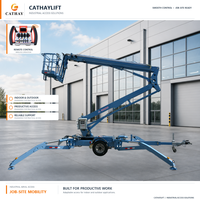 Nacelle élévatrice électrique compacte et économique Cathaylift CE ISO, capacité de charge 300 kg, portée 10-20 m, pour camion