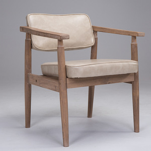 Restaurant design de luxe, chaises de salle à manger en tissu moderne, fauteuil d'école turque en bois massif pour hôtels - Product Image 5
