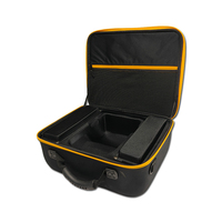 Étui rigide pour casque VR en PU EVA avec fermeture éclair noire, pochette de rangement avec insert personnalisé