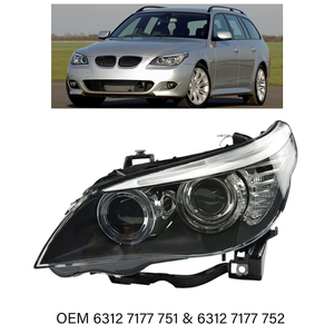 Wholesale Car Front Head Lamp E-mark Certified HID Xenon Headlight OEM 63127177751 63127177752 for 2008-2010 <strong>BMW</strong> 5 Series E61 - Product Image 4
