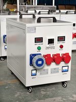 Convertisseur à onde sinusoïdale pure 20 kVA, entrée monophasée 220 V, sortie triphasée 440 V avec fil neutre