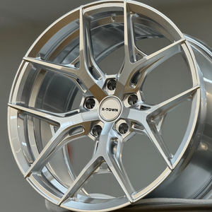 Cerchi Forgiati Lucidi Argento 17 18 19 20 21 22 Pollici 5x100/5x112/5x114.3/5x120 per Benz AMG GT/CLA200 BMW M3/M4/M5 <span class=keywords><strong>Tesla</strong></span> <span class=keywords><strong>Model</strong></span> Y - Product Image 1