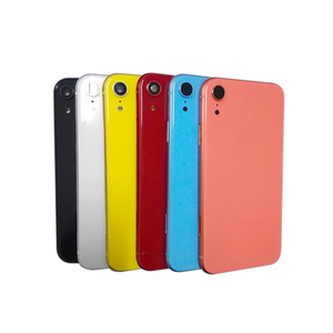 Coque arrière de téléphone portable de rechange en gros, design barre, avec assemblage de couvercle de batterie, compatible avec les petits composants <span class=keywords><strong>XR</strong></span> - Product Image 1