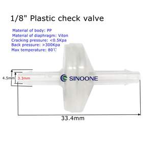 Lagedruk Eenrichtingsmembraanconnector Niet-Terugkerende Veer Terugslagklep Sus316 Veer 1/8 "-3/8" Maat Rohs Gecertificeerd Klein Plastic - Product Image 3