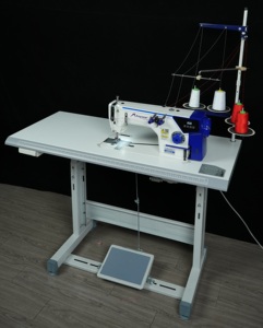 Machine à coudre industrielle à point de chaînette à deux aiguilles à entraînement direct AS5800E-2N, machine à coudre à deux aiguilles - Product Image 1