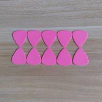 200 pièces de haute qualité couleur rose Derlin guitare médiators forme Standard blanc Delrin Plectre sans Logo 0.8mm