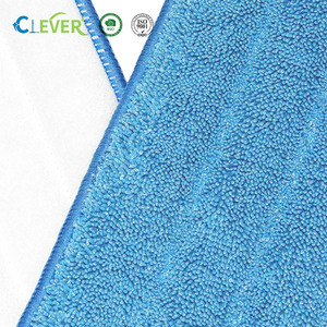 Nouvelles palettes de serpillière en microfibre bleues réutilisables pour nettoyeur de sols, palettes de serpillière plates en microfibre - Product Image 2