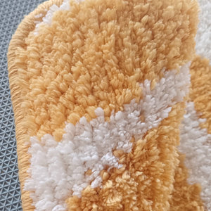 יוקרה אישית עלה עיצוב עלה צהוב מיקרופייבר מרופקת מים סופגים אבסטרט לחדר אמבטיה - Product Image 3