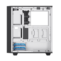 Boîtier PC de station de travail SOHOO-Mid Tower EATX, type AIO 240 mm, Type-C, châssis en acier silencieux pour le jeu et la création de contenu