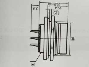 Connecteurs électriques circulaires série GJB III, résistants à l'environnement marin, avec filtre, prises femelles, 16 cœurs, légers - Product Image 6