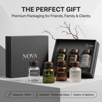 NOVA Désodorisant de voiture portable personnalisable en verre liquide, longue durée, sans BPA, sans alcool, et diffuseur d'air intelligent pour voiture