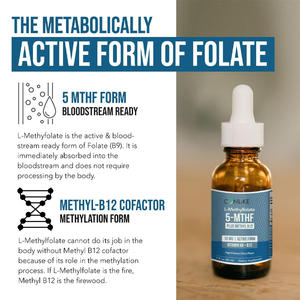 Gouttes de L-Méthylfolate 15 mg Plus <span class=keywords><strong>B12</strong></span>, compléments de Méthylfolate pour le soutien immunitaire et la gestion de l'énergie, liquide oral, OEM/ODM - Product Image 5