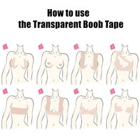 Nuevo sujetador desnudo Sexy transparente hipoalergénico para mujer, cinta para levantar el pecho, cinta para el cuerpo, cubierta de pezón en forma de gota para pecho grande