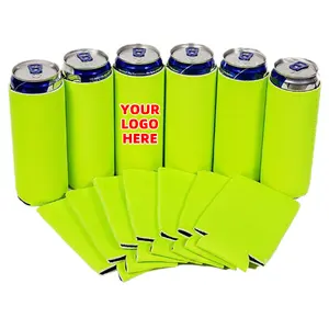 Neoprene Custom Foam Coozy Beer Sleeve 12Oz Can Cooler Stubby Holder With Sublimation Printed Logo