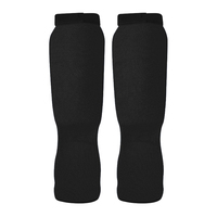 Protège-tibias de karaté personnalisés avec logo, protection en coton pour les jambes avec protège-pieds et genouillères, protège-tibias et chevilles pour le taekwondo et l'entraînement MMA