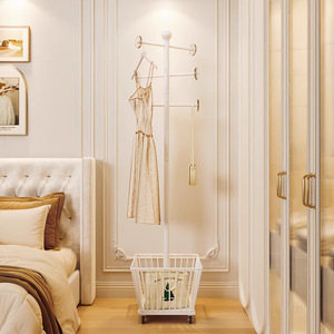 Portable Floor Standing Metal Coat Rack Iron Rectangular Bedroom Clothing Organizer Storage <b>Stand</b> - Product Image 1