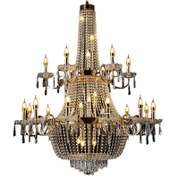 Nouvelles lumières décoratives de scène de lustre de mariage de galvanoplastie de fer pour la disposition de lieu d'hôtel et les accessoires de mariage