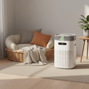 Pet-Friendly Smart Air Purifier H13 HEPA Filter Cat Dog Hair Odor Remover Home Cleaner Pet-Friendly Air Purifier Low Noise OEM - Product Image 1