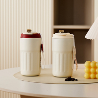 Mug de voyage, tasse à café, double paroi en acier inoxydable, tasse à café isolée avec affichage de la température LED intelligent