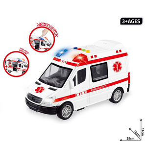Modello all'ingrosso di auto in plastica per bambini modello di auto della polizia SKU giocattolo modello di <span class=keywords><strong>ambulanza</strong></span> - Product Image 5