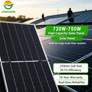 Paneles Solares Monocristalinos Tipo N de Alta Eficiencia Jingsun, 720W 730W 740W 750W, Módulos Fotovoltaicos para Plantas de Energía Solar - Product Image 2