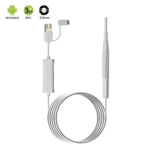 Sélecteur de cérumen avec lumière 3.9mm HD720P 1.3MP Endoscope pour les téléphones Windows Android OTG un endoscope est employé par un médecin - Product Image 2