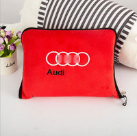 Voiture Dormir Compressible Couverture De Voyage en Sac À Fermeture À Glissière Couverture Couverture D'oreiller de Voyage Pliable 2 En 1 pour la Compagnie Aérienne