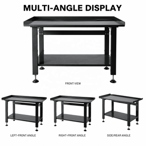 Banc de travail <span class=keywords><strong>en</strong></span> acier robuste avec <span class=keywords><strong>tiroirs</strong></span> verrouillables et pieds réglables pour atelier industriel et garage - Direct usine - Product Image 2