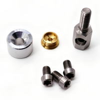 Kit de Fijaciones Mecanizadas por CNC Personalizadas, Multimaterial, Aluminio, Latón, Acero Inoxidable, Componentes de Torneado de Precisión para Equipos