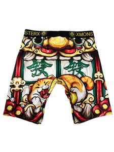 उच्च गुणवत्ता वाले कस्टम पुरुषों के खेल अंडरवियर भाग्यशाली बिल्ली कार्बनिक पॉलिएस्टर स्पेनिश पॉलिएस्टर स्पैन्डेक्स बॉक्सर ब्रीफ प्रिंट पैटर्न थोक - Product Image 4