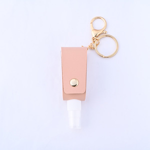 30ml BPA-Free Plastic Spritzer Bottles 13 Colors PU Leather Holder Fine Mist Spray Bottles With Key chain
