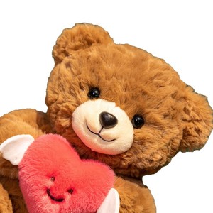 Peluche <span class=keywords><strong>ours</strong></span> mignon avec ailes d'ange et cœur, design <span class=keywords><strong>de</strong></span> dessin animé, pour la Saint-Valentin, la fête des enfants, cadeau d'anniversaire - Product Image 5