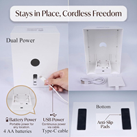 Boîte à mouchoirs LED avec capteur tactile, veilleuse intelligente, grand support, lampe moderne pour la maison, le bureau, accessoire de décoration de bureau, gadget haut de gamme