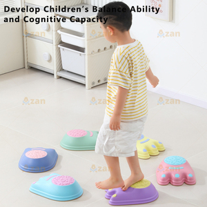 Piedras de Equilibrio Sensoriales para Niños, Antideslizantes, Removibles, para Entrenamiento, Combinación de Colores DIY, Apilables, Juguete para Interiores y Exteriores - Product Image 3