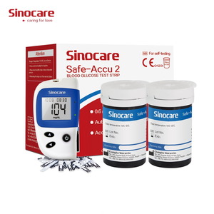เครื่องวัดระดับน้ำตาลในเลือด <span class=keywords><strong>Sinocare</strong></span> Safe ACCU 2 พร้อมแถบทดสอบ ราคาโรงงาน ระบบตรวจสอบหลายระดับ แถบทดสอบเบาหวานแบบอิเล็กทรอนิกส์ (50 ชิ้น/กล่อง) - Product Image 3