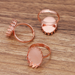 Qiyifeng cobre 5 colores integrados 13*18mm vino tapa corona anillo ajuste (05499)DIY Retro accesorios venta al por mayor joyería hallazgos judío - Product Image 4