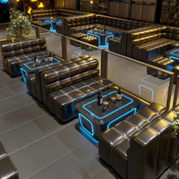 Table de discothèque personnalisée de luxe avec éclairage LED, mobilier de discothèque provenant du fabricant