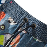 Shorts de sport pour hommes en polyester 100% écologiques, séchage rapide, avec poches zippées et cordon de serrage